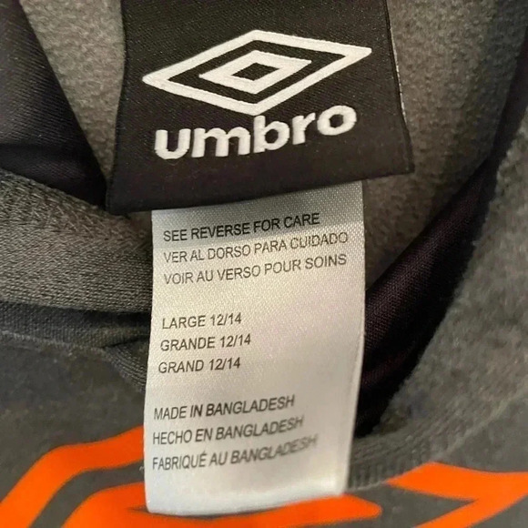 Umbro Hooded Sweatshirt Youth Size Large - Picture 4 of 6